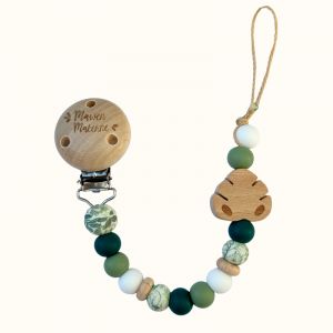 Attache t&eacute;tine - feuille monstera