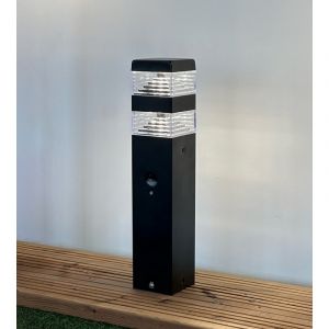 Borne ext&eacute;rieure pyramide 1000 lumens avec d&eacute;tecteur