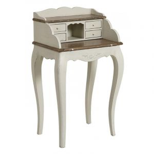 Secr&eacute;taire 4 tiroirs bois blanc -