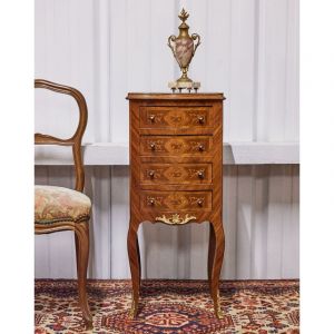 Table de chevet en bois style louis xv n&deg;657