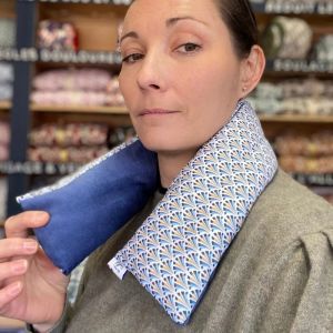 Bouillotte soin cervicale graine de lin empl&acirc;tre naturel chaud froid