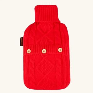Bouillotte collection tricot - Rouge