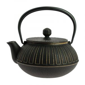 Théière iwachu kiku noir-doré 650 ml