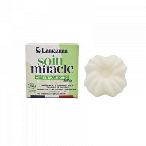Apr&egrave;s-shampoing solide lamazuna - soin miracle - certifi&eacute; bio