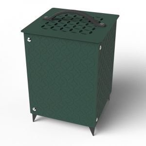 Mini-composteur de jardin 35l allure vert fonc&eacute;