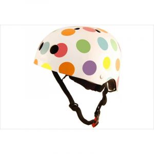 Casque vélo enfant pois pastel medium