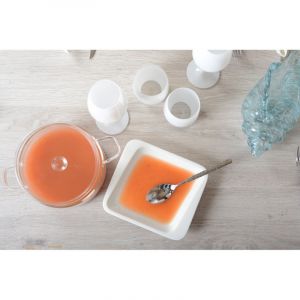 Assiette creuse blanche anna  - lot de 6