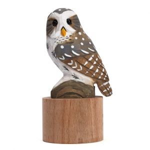 Oiseau détecteur de mouvement en bois