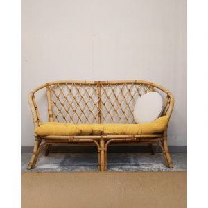 Martine, la banquette en rotin n&deg;33