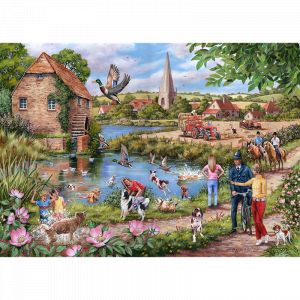 Pagaie pour chien 1000pc puzzle
