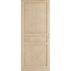 Porte seule chêne plaqué CLASSIQUE 2 H.204x73 cm - Lapeyre