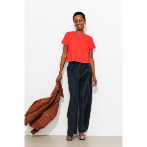 T-shirt cropped uni Femme - S - Taille S