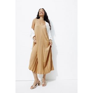 Longue robe plissée pailletée - 48 - Taille 48