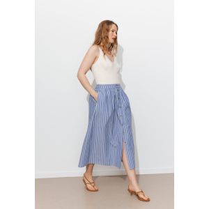 Jupe midi ray&eacute;e Femme - L - Taille L