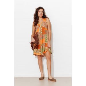 Robe courte motif patchwork - 38 - Taille 38