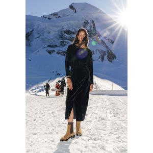 Robe en panne de velours Femme - 38 - Taille 38