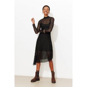 Robe midi en dentelle Femme - XS - Taille XS