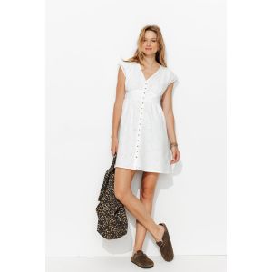 Robe courte broderie anglaise - 48 - Taille 48