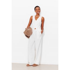 Pantalon large et uni Femme - 48 - Taille 48