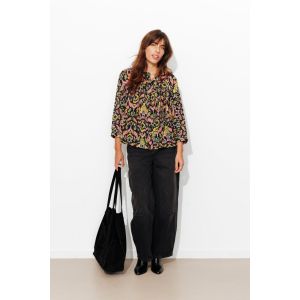Chemise en voile imprim&eacute; Femme -