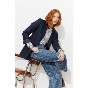 Veste de tailleur lin m&eacute;lang&eacute; - 38 - Taille 38