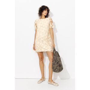 Robe courte en guipure Femme -