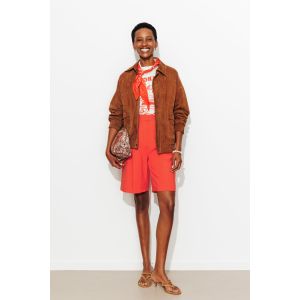 Bermuda uni &agrave; pinces Femme - 48 - Taille 48