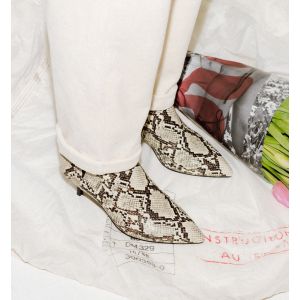 Boots à talon effet python - 36 - Taille 36