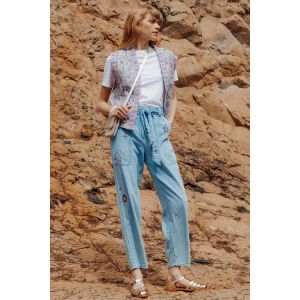 Jean light brodé Femme - 42 - Taille 42