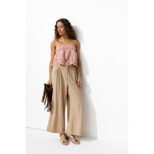 Pantalon large à pinces Femme -