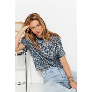 T-shirt léopard à paillettes - XXL - Taille XXL