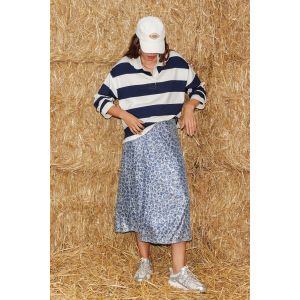Jupe midi léopard paillettes - L - Taille L