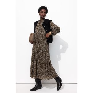 Longue robe en voile fleuri - 36 - Taille 36