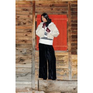 Pantalon en panne de velours - 36 - Taille 36