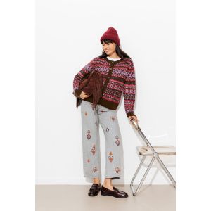 Cardigan en jacquard Femme - M - Taille M