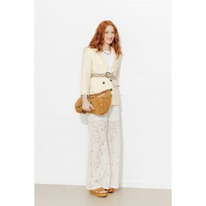 Veste de tailleur lin m&eacute;lang&eacute; -