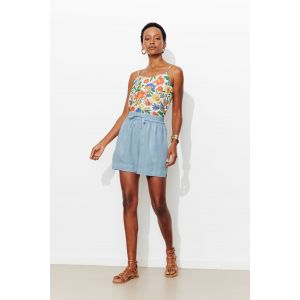 Short uni en lyocell Femme - 38 - Taille 38