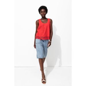 Bermuda large en jean Femme - 34 - Taille 34