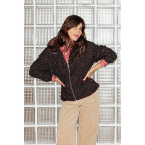 Blouson l&eacute;opard &agrave; capuche - M - Taille M