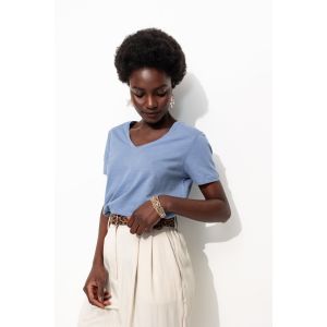 T-shirt col V Femme - S - Taille S