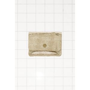 Petit porte-monnaie cuir iris&eacute; - Unique - Taille Unique