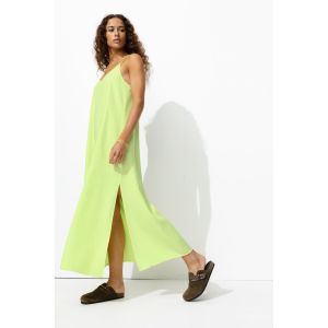 Robe longue fluo en lyocell -