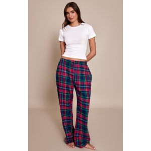 Femme Bas de pyjama ample rouge &agrave; carreaux | Taille Medium - Taille M