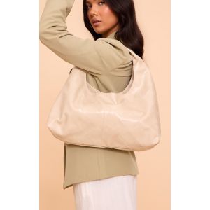 Tote bag oversize large tressé crème, Crème - Taille One Size