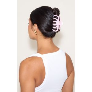 Pince à cheveux en acrylique rose blush, Rose - Taille One Size