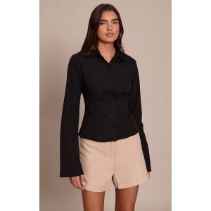 Femme Chemise cintrée verte à carreaux et coutures structurantes | Taille 38 - Taille 38