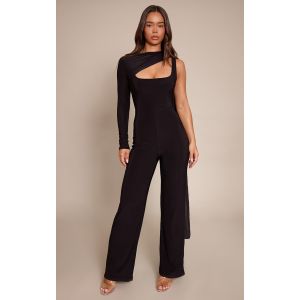 Femme Combinaison moulante droite noire &agrave; d&eacute;coupes | Taille 40 - Taille 40
