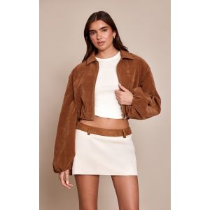 Femme Jupe-short beige &agrave; bande contrastante sur la taille | Taille 44 - Taille 44