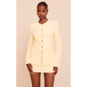 Mini-jupe de tailleur jaune beurre, Jaune Beurre - Taille 34