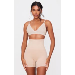 Short gainant nude à taille haute, Nude - Taille M